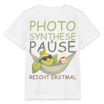 Pause, café, soleil, ça suffit ! - T-shirt bio MINI CREATOR Stanley/Stella Enfant - blanc - Devant - Maike (125cm)