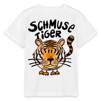 Tiger Cuddly Tiger - Stanley/Stella MINI CREATOR Kids’ T-Shirt - white - Front - Maike (125cm)