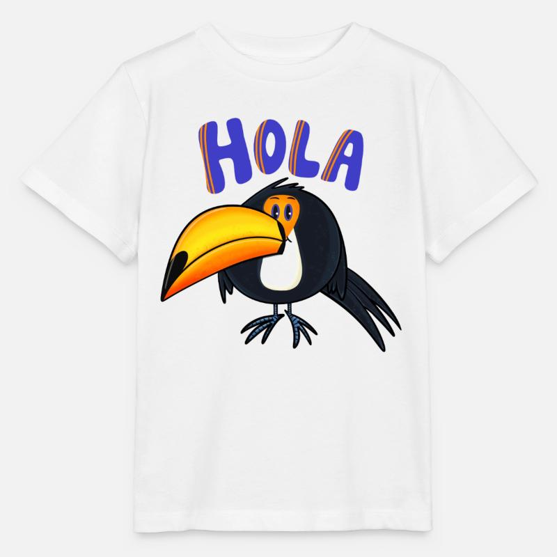 Hola Tukan - Stanley/Stella Kinder T-Shirt MINI CREATOR  - Weiß