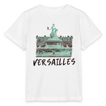 Versailles célèbre Fontaine baroque - T-shirt bio MINI CREATOR Stanley/Stella Enfant - blanc - Devant - Maike (125cm)