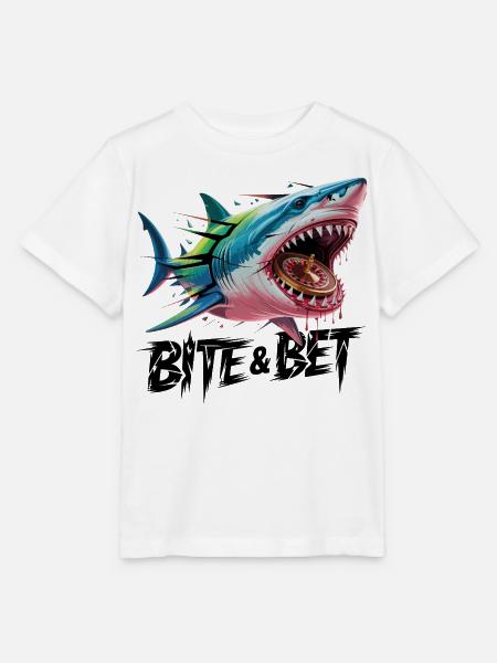 Hai-Roulette-Biss - Stanley/Stella Kinder T-Shirt MINI CREATOR  - Weiß