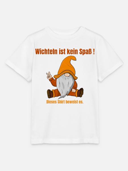 Wichteln ist kein Spaß – Gnom Edition - Stanley/Stella Kinder T-Shirt MINI CREATOR - Weiß