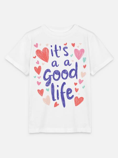 good life - Stanley/Stella Kinder T-Shirt MINI CREATOR - Weiß