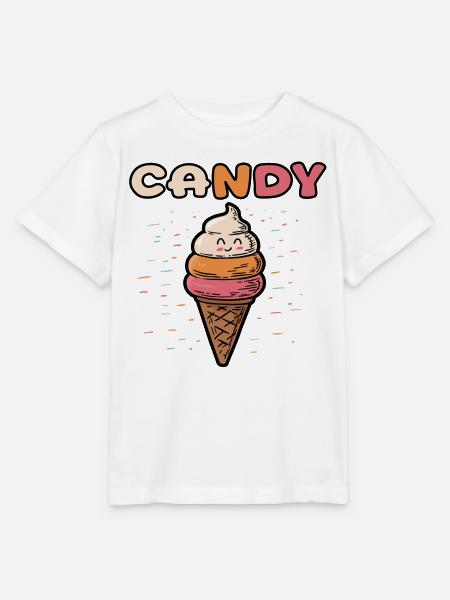 Eiscreme - candy - Stanley/Stella Kinder T-Shirt MINI CREATOR - Weiß