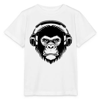 Monkey Head Night Camouflage Club Edition Shirt - Stanley/Stella MINI CREATOR Kids’ T-Shirt - white - Front - Maike (125cm)