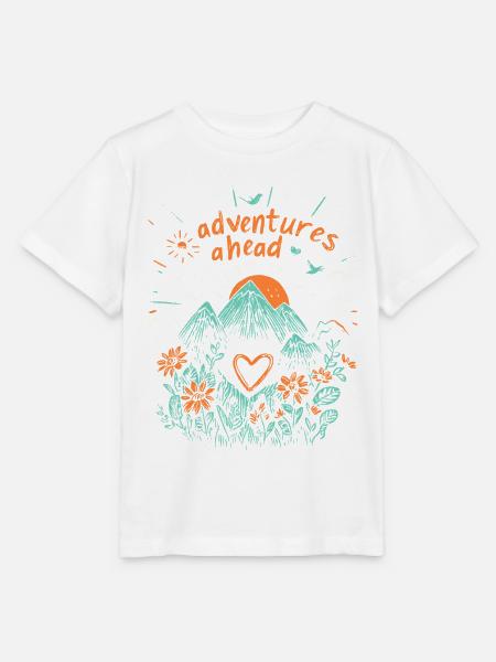 Adventures ahead - Stanley/Stella Kinder T-Shirt MINI CREATOR - Weiß