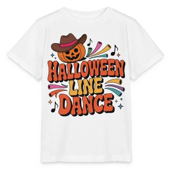 Halloween Line Dance Motiv - Stanley/Stella Kinder T-Shirt MINI CREATOR  - Weiß - Vorne - Maike (125cm)