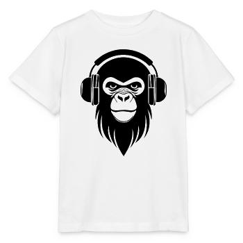 Chemise Monkey Head Graffiti Streetstyle Beat Edition - T-shirt bio MINI CREATOR Stanley/Stella Enfant - blanc - Devant - Maike (125cm)