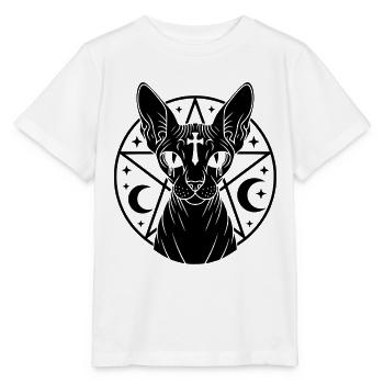 Occulte Sphynx Cat - T-shirt bio MINI CREATOR Stanley/Stella Enfant - blanc - Devant - Maike (125cm)