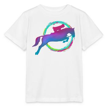 Horse Riding - Stanley/Stella Kinder T-Shirt MINI CREATOR  - Weiß - Vorne - Maike (125cm)