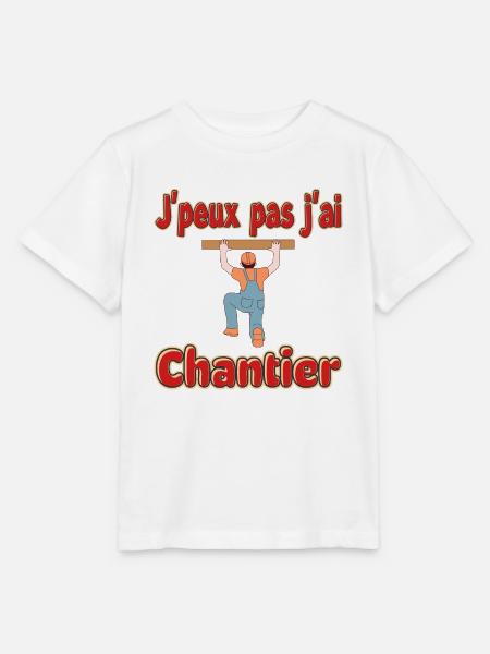 Ich kann keine Baustelle haben - Stanley/Stella Kinder T-Shirt MINI CREATOR  - Weiß