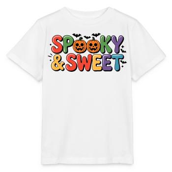 Spooky and Sweet Halloween Motif - Stanley/Stella MINI CREATOR Kids’ T-Shirt - white - Front - Maike (125cm)