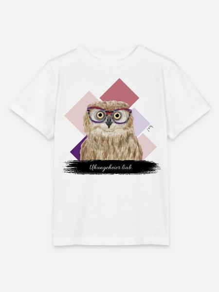 JvG Uhu "Uhungeheier liab." - Stanley/Stella Kinder T-Shirt MINI CREATOR - Weiß