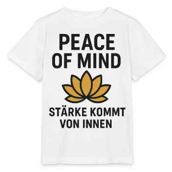 Zen-Lotus Frieden und Innere Kraft - Stanley/Stella Kinder T-Shirt MINI CREATOR  - Weiß - Vorne - Maike (125cm)