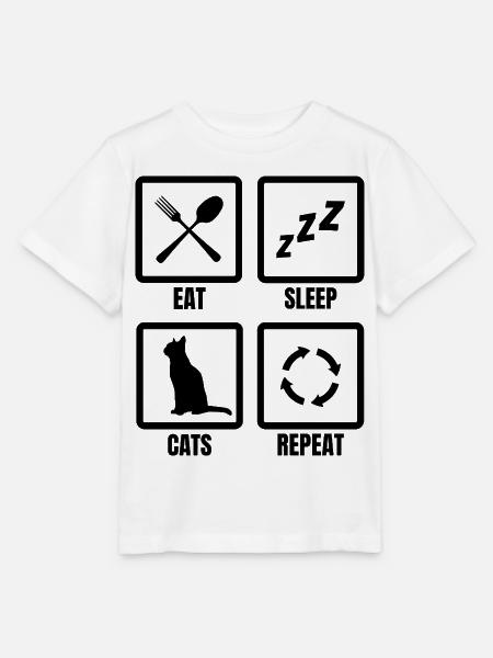Katzenbesitzer Zeitplan - Stanley/Stella Kinder T-Shirt MINI CREATOR - Weiß