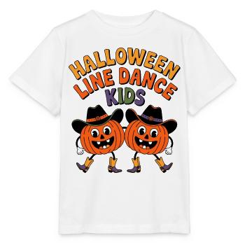 Halloween Line Dance Kids - Stanley/Stella MINI CREATOR Kids’ T-Shirt - white - Front - Maike (125cm)