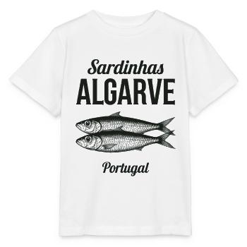 Sardinhas Algarve Portugal - Stanley/Stella Kinder T-Shirt MINI CREATOR  - Weiß - Vorne - Maike (125cm)