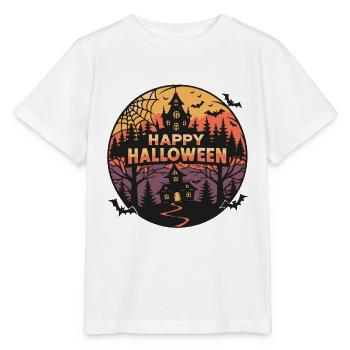 Halloween Château Fantomatique - T-shirt bio MINI CREATOR Stanley/Stella Enfant - blanc - Devant - Maike (125cm)
