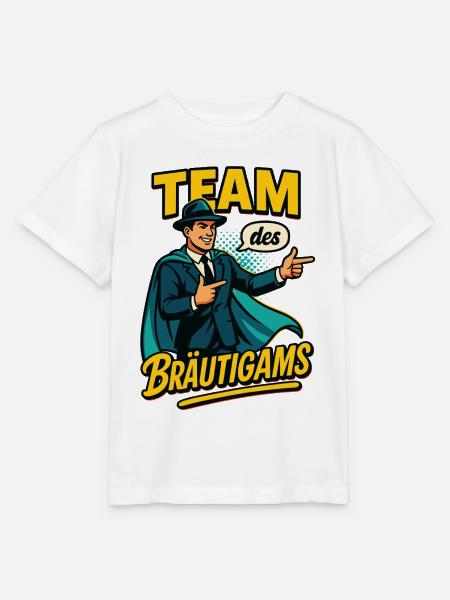 Team des Bräutigams Helden - Stanley/Stella Kinder T-Shirt MINI CREATOR - Weiß