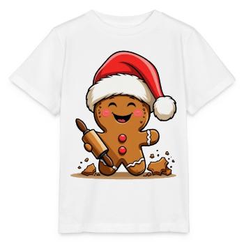 Pain d’épices de Noël avec glaçage - T-shirt bio MINI CREATOR Stanley/Stella Enfant - blanc - Devant - Maike (125cm)