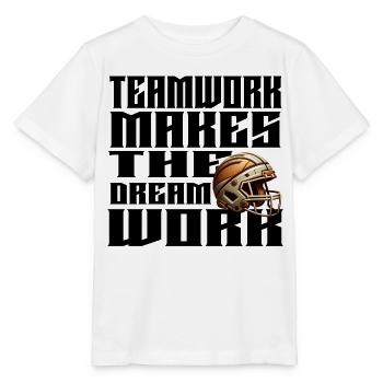 Vintage Football Helmet Bronze Style Motivation Quote - Stanley/Stella MINI CREATOR Kids’ T-Shirt - white - Front - Maike (125cm)