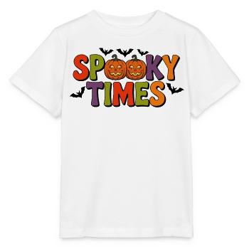 Spooky Times Pumpkins - Stanley/Stella MINI CREATOR Kids’ T-Shirt - white - Front - Maike (125cm)