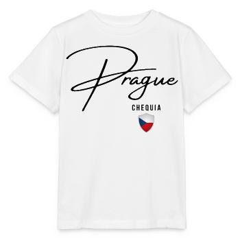 Elegantes Design Prag, ich liebe Prag - Stanley/Stella Kinder T-Shirt MINI CREATOR  - Weiß - Vorne - Maike (125cm)