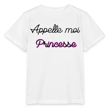 Appelle moi Princesse  - T-shirt bio MINI CREATOR Stanley/Stella Enfant - blanc - Devant - Maike (125cm)