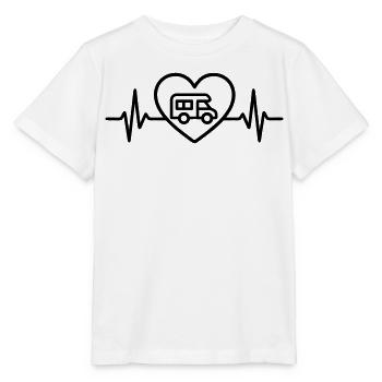 RV Heart Vanlife Voyage - T-shirt bio MINI CREATOR Stanley/Stella Enfant - blanc - Devant - Maike (125cm)