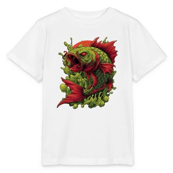 Emerald Koi Fury Splash - Stanley/Stella MINI CREATOR Kids’ T-Shirt - white - Front - Maike (125cm)