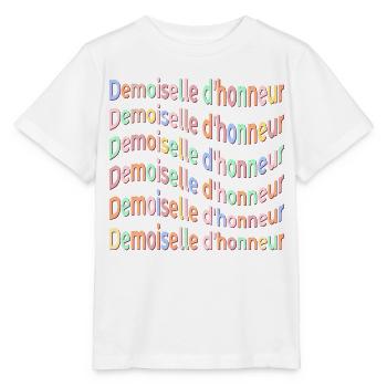 Demoiselle d'Honneur Amies Mariée - T-shirt bio MINI CREATOR Stanley/Stella Enfant - blanc - Devant - Maike (125cm)