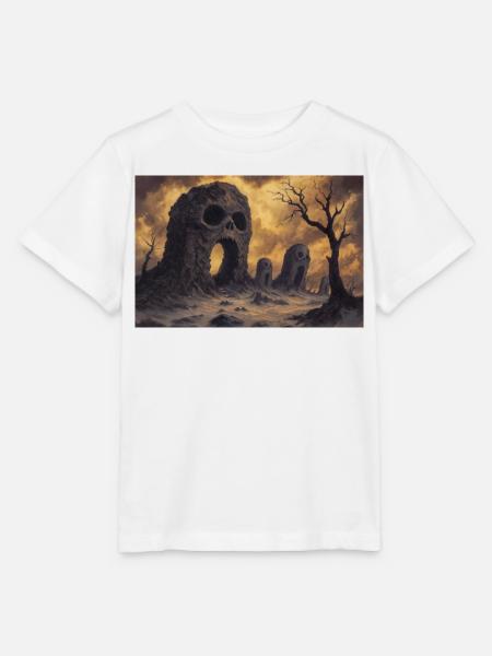 Dark Fantasy Horror Illustration - Stanley/Stella Kinder T-Shirt MINI CREATOR - Weiß