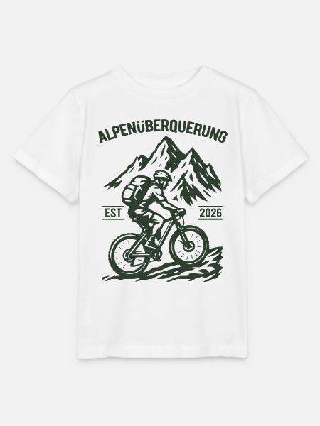 Alpenüberquerung EST 2026 - Fahrrad - Stanley/Stella Kinder T-Shirt MINI CREATOR  - Weiß