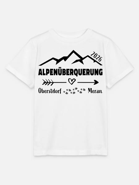 Alpenüberquerung E5 2026 Oberstdorf Meran - Stanley/Stella Kinder T-Shirt MINI CREATOR - Weiß
