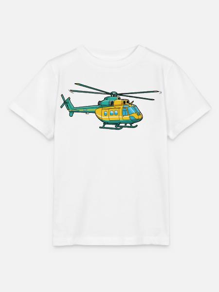Hubschrauber - Stanley/Stella Kinder T-Shirt MINI CREATOR - Weiß