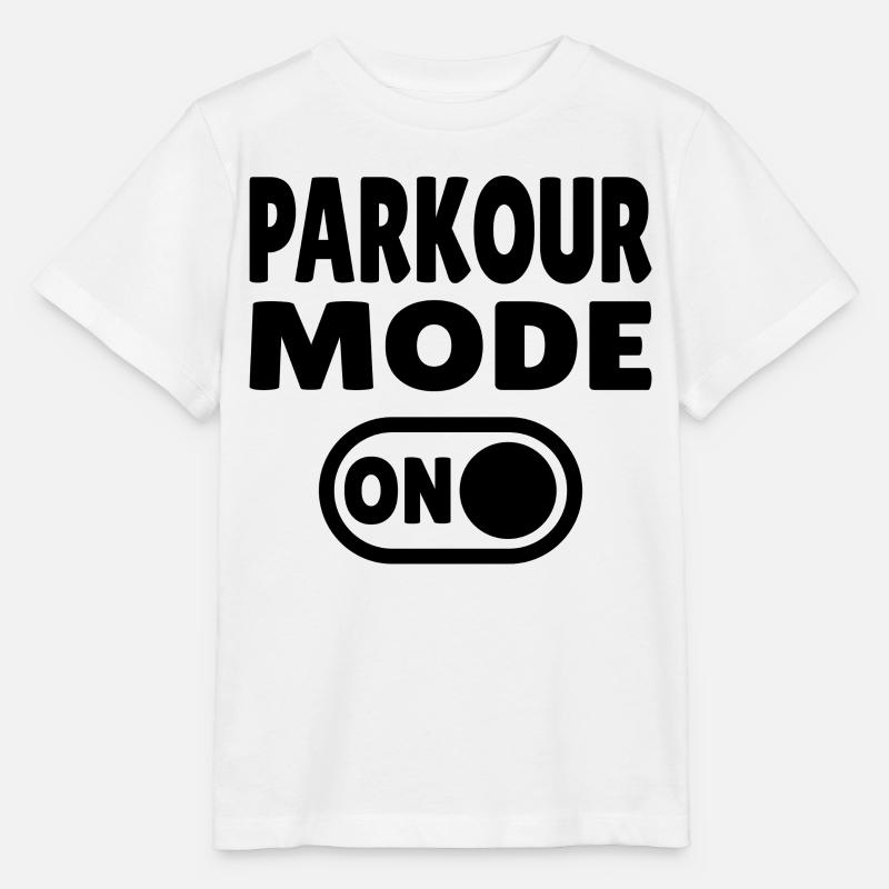 Mode Parkour activé - T-shirt bio MINI CREATOR Stanley/Stella Enfant - blanc