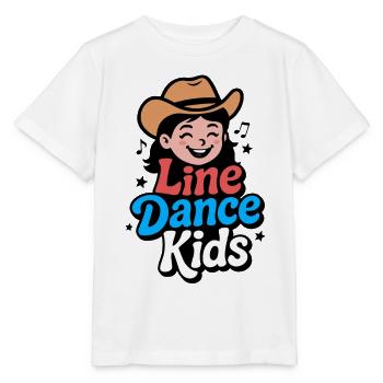 Danse en ligne Enfants Cowboy Hut Fille - T-shirt bio MINI CREATOR Stanley/Stella Enfant - blanc - Devant - Maike (125cm)