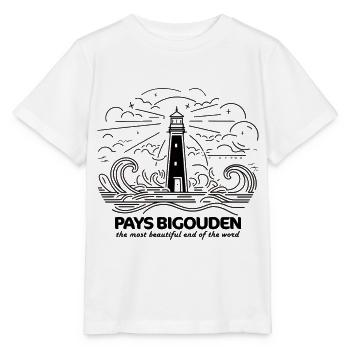 Bigouden Country Geschenk Bretonischer Kopfschmuck Souvenir - Stanley/Stella Kinder T-Shirt MINI CREATOR  - Weiß - Vorne - Maike (125cm)