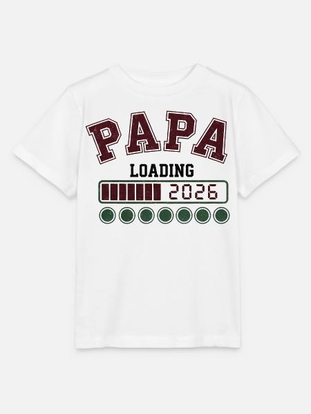 Papa 2026 Loading - Stanley/Stella Kinder T-Shirt MINI CREATOR  - Weiß