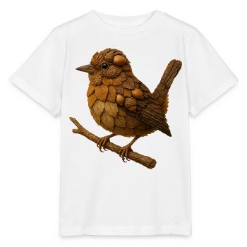 Troglodyte à l’aspect naturel - T-shirt bio MINI CREATOR Stanley/Stella Enfant - blanc - Devant - Maike (125cm)