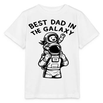 Bester Vater in der Galaxis Astronaut - Stanley/Stella Kinder T-Shirt MINI CREATOR  - Weiß - Vorne - Maike (125cm)