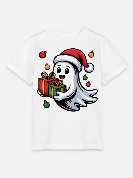 Weihnachtsgeist mit Geschenken - Stanley/Stella Kinder T-Shirt MINI CREATOR - Weiß
