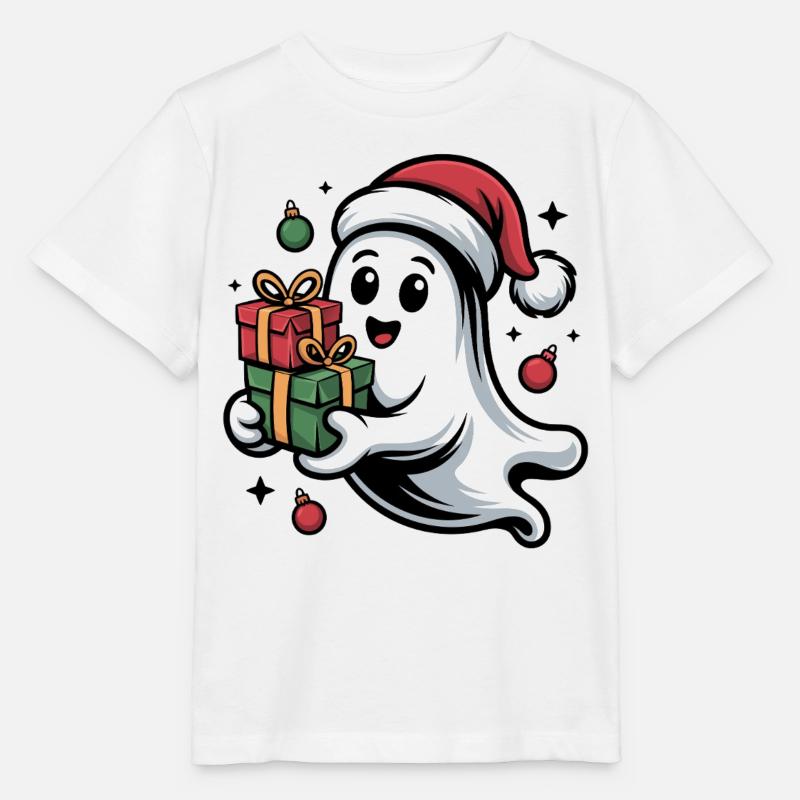 Weihnachtsgeist mit Geschenken - Stanley/Stella Kinder T-Shirt MINI CREATOR  - Weiß