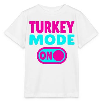Turkey Mode ON - Stanley/Stella MINI CREATOR Kids’ T-Shirt - white - Front - Maike (125cm)