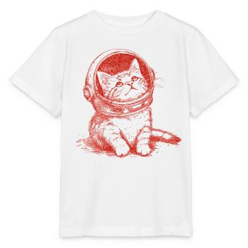 Astro Kitty - Stanley/Stella Kinder T-Shirt MINI CREATOR  - Weiß - Vorne - Maike (125cm)
