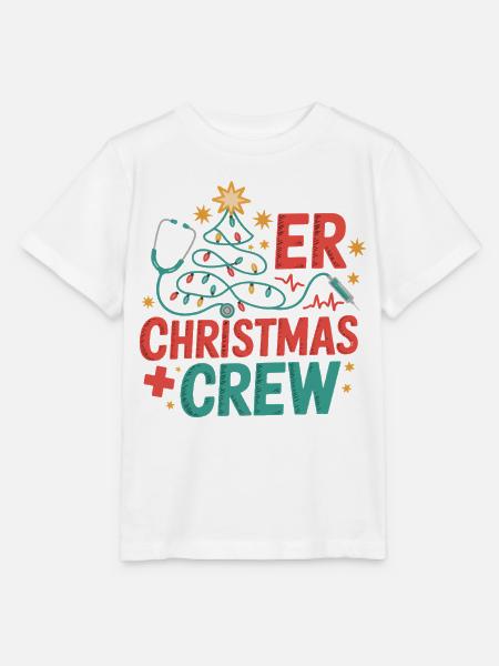 ER Weihnachts Crew - Stanley/Stella Kinder T-Shirt MINI CREATOR - Weiß