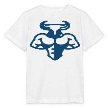 Body Building. Bull. - Stanley/Stella MINI CREATOR Kids’ T-Shirt - white - Front - Maike (125cm)