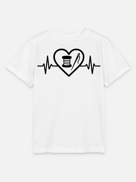 Herz + Nähen – Nähleidenschaft - Stanley/Stella Kinder T-Shirt MINI CREATOR - Weiß