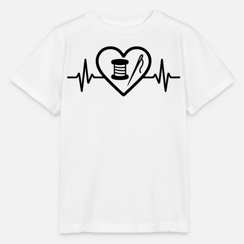 Herz + Nähen – Nähleidenschaft - Stanley/Stella Kinder T-Shirt MINI CREATOR  - Weiß