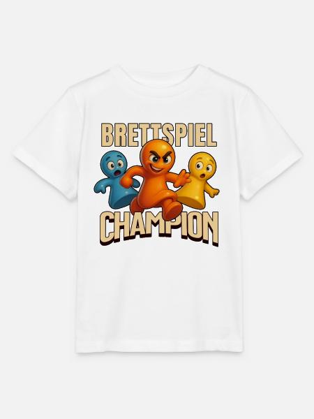 Spieleabend Brettspiel Champion Spielfiguren - Stanley/Stella Kinder T-Shirt MINI CREATOR - Weiß